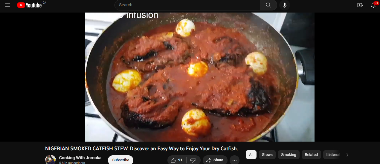 dried catfish stews -nigerian recipe video cover