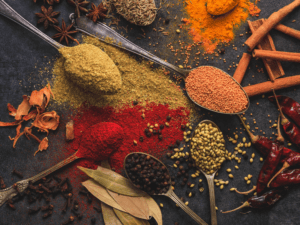 Traditional African Spices with different flavors